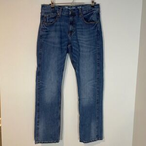 Wrangler Retro Mens Slim Straight Jeans Blue 34x32 10WLT88BZ Medium Wash Denim